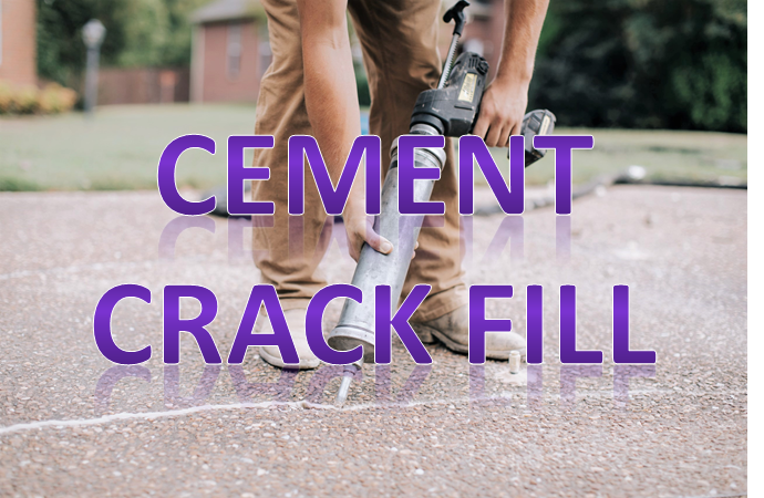 diy cement crack fill caulk